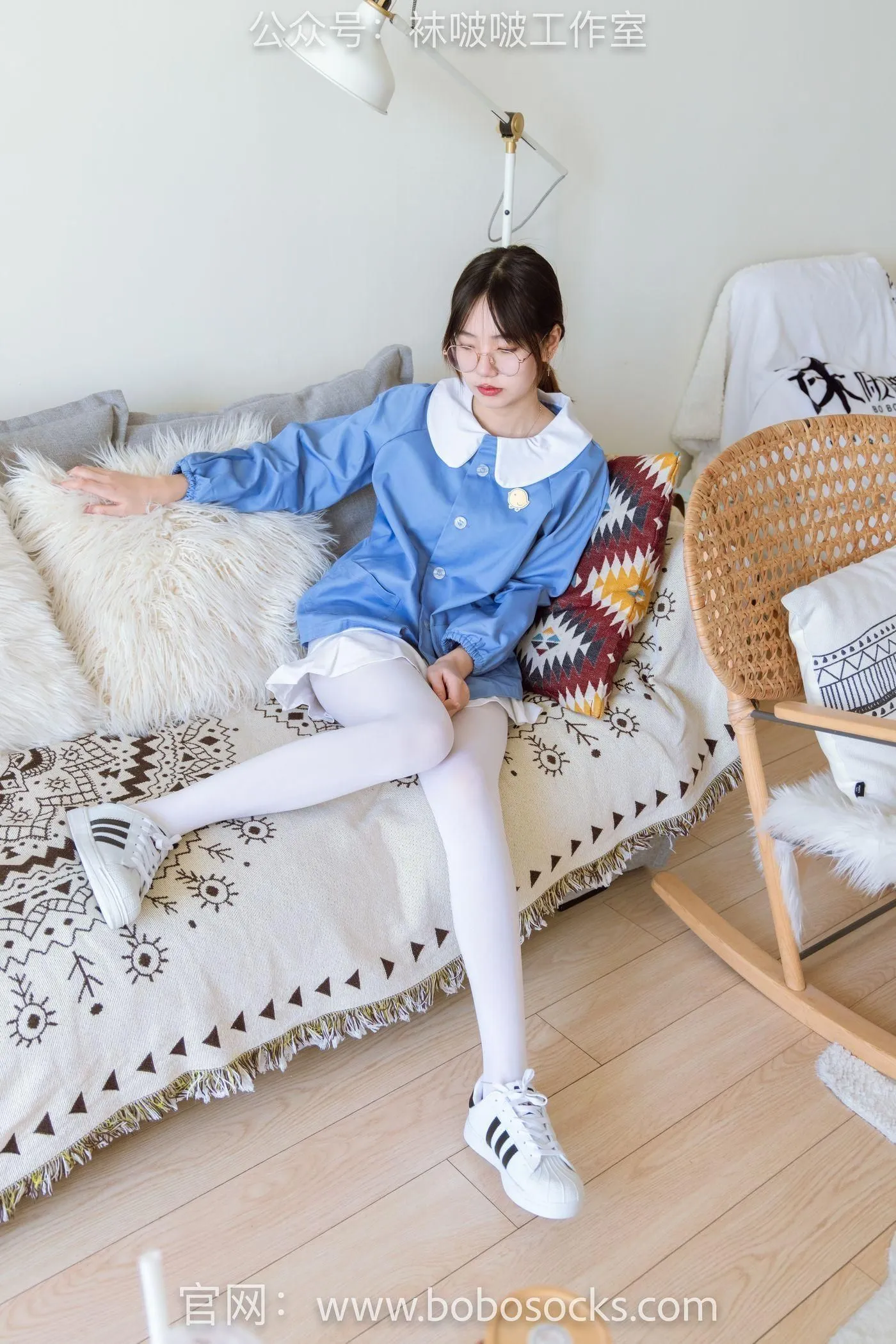 [BoBoSocks袜啵啵]NO.093 小甜豆-贝壳头、厚白丝 [132P]插图